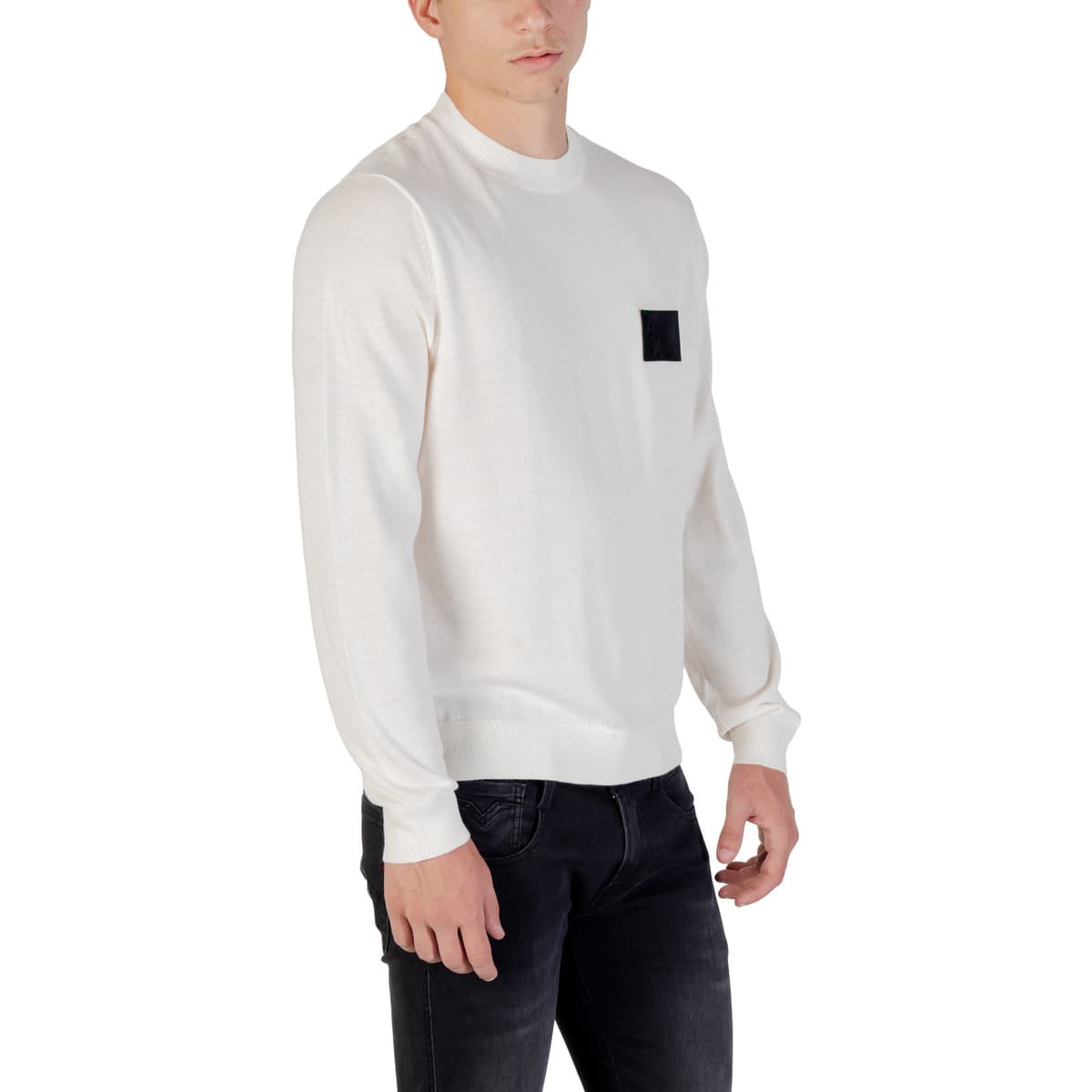 Men's Sweaters EAX White