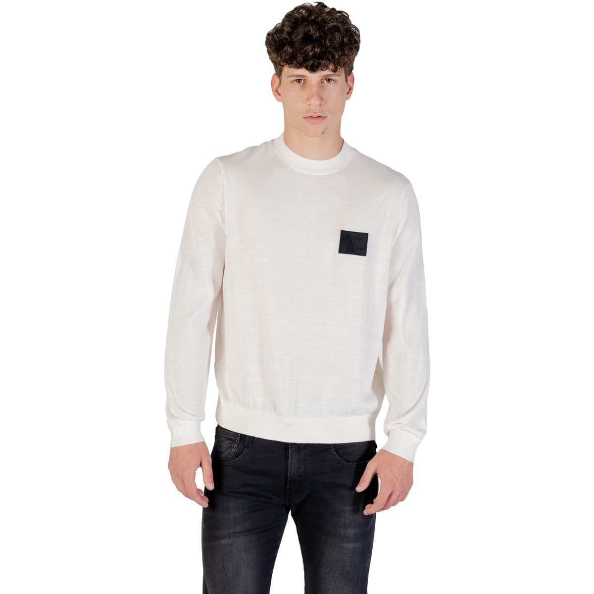 Men's Sweaters EAX White