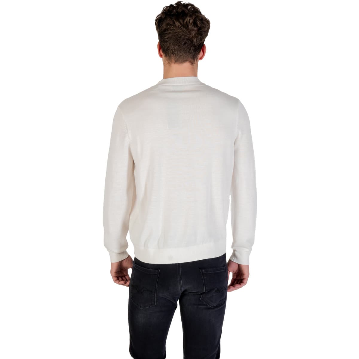Men's Sweaters EAX White