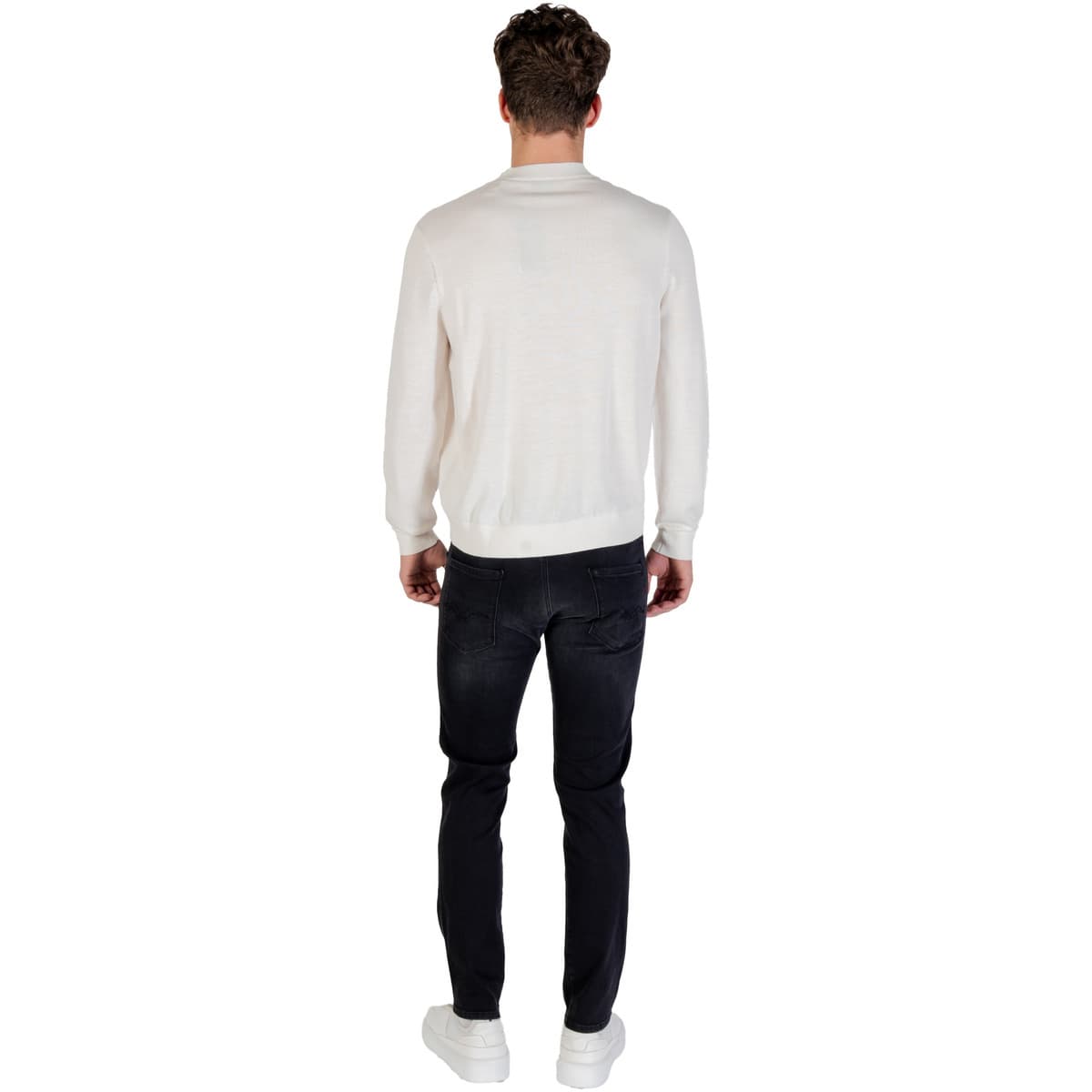 Men's Sweaters EAX White