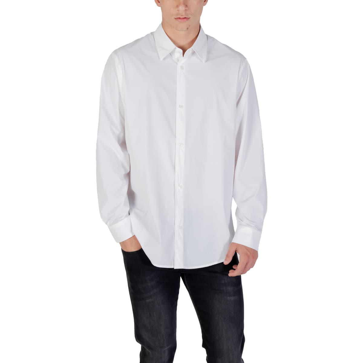 Men's Shirts EAX White