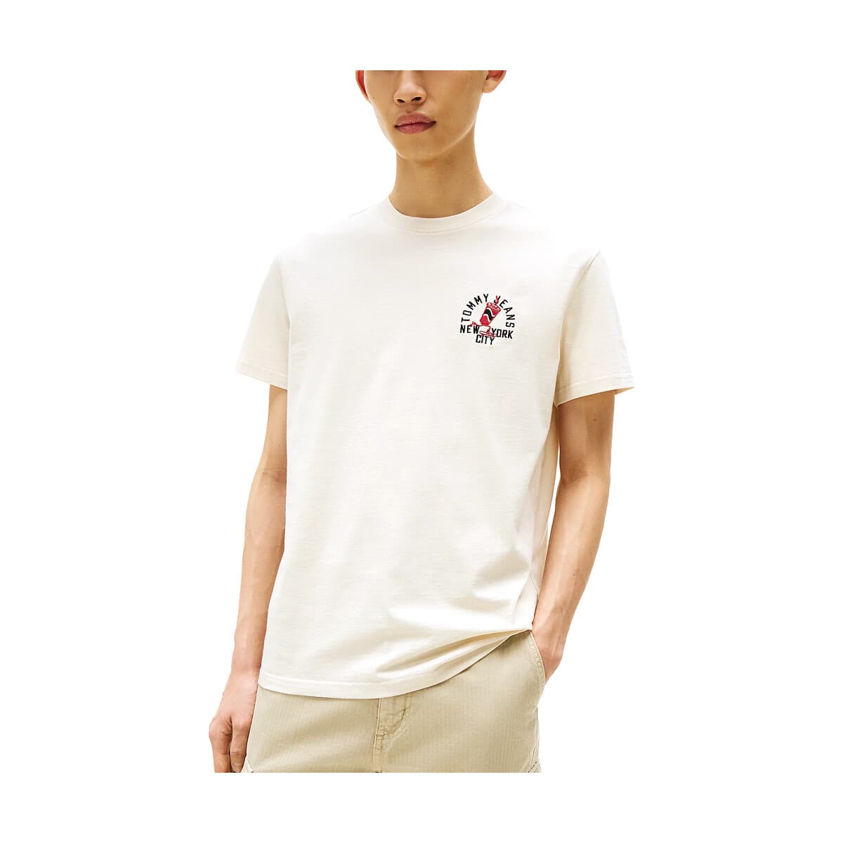 Men's T-Shirts Tommy Hilfiger Beige