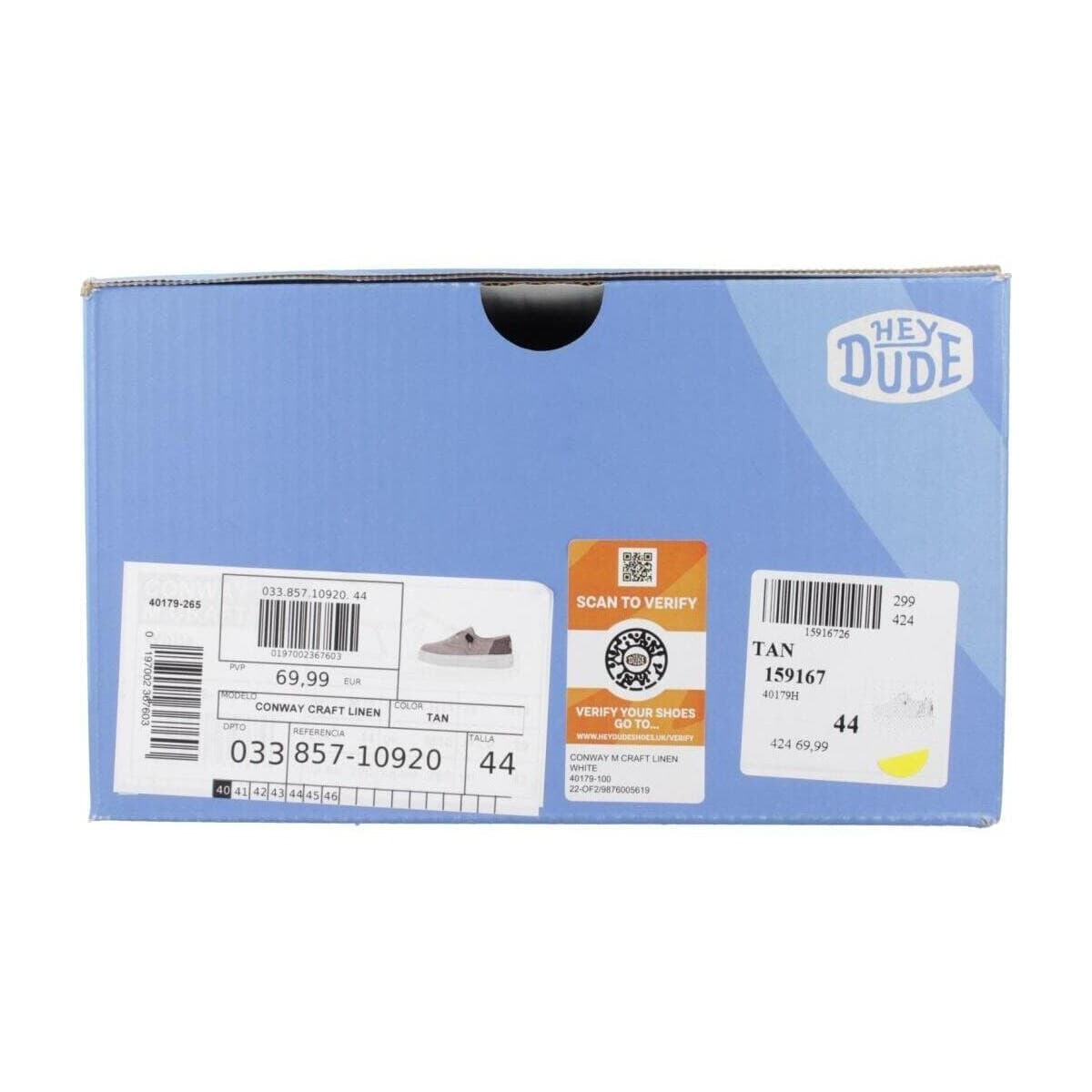 Men's Derby Shoes HEYDUDE Beige