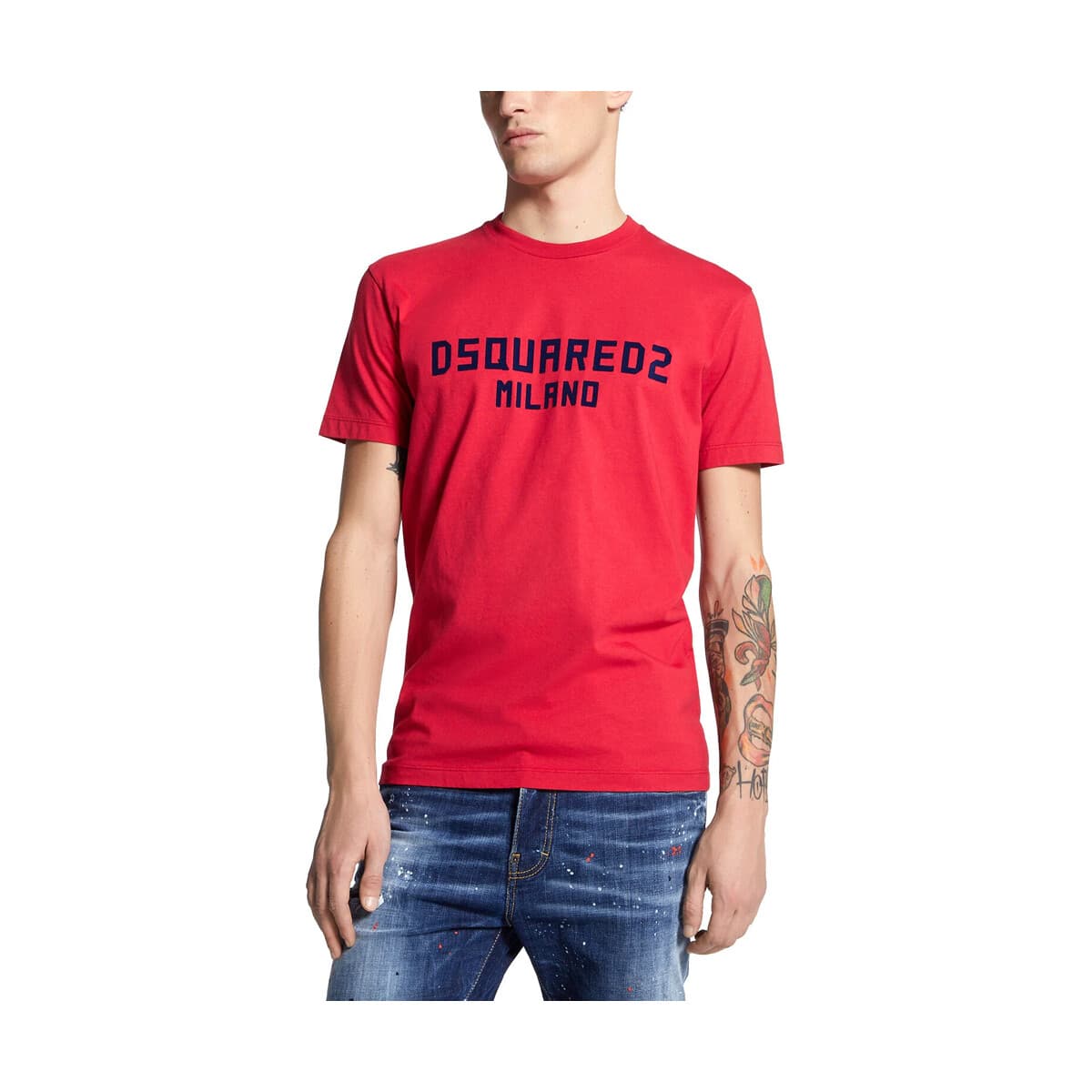 T-shirt με κοντά μανίκια Dsquared MILANO LOGO REGULAR FIT T-SHIRT MEN