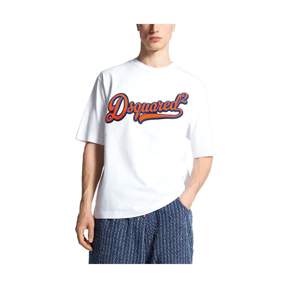 T-shirt με κοντά μανίκια Dsquared LOGO CREW NECK LOOSE FIT T-SHIRT MEN