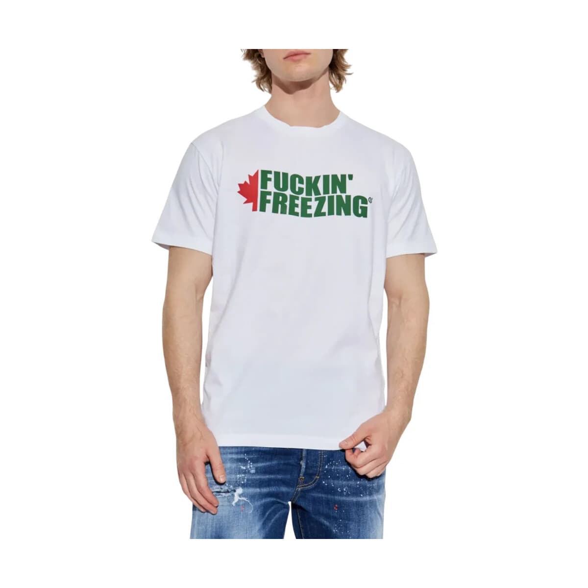 T-shirt με κοντά μανίκια Dsquared LOGO CREW NECK T-SHIRT MEN