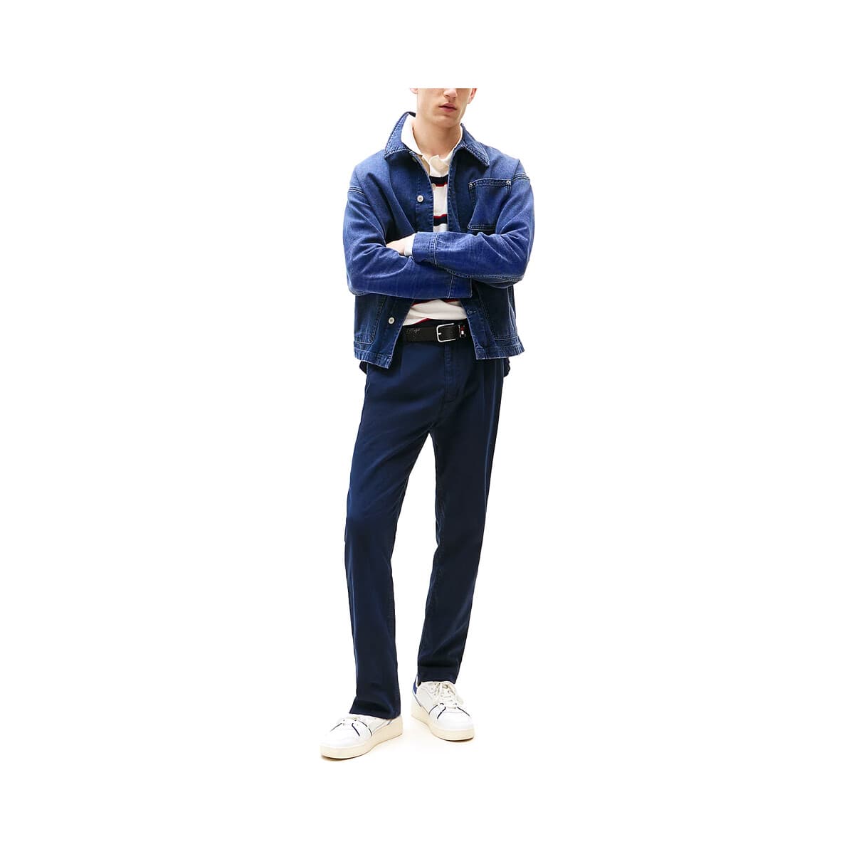 Παντελόνια Tommy Hilfiger TOMMY JEANS ISAAC LIGHT COTTON TAPERED FIT L.34 PANTS MEN