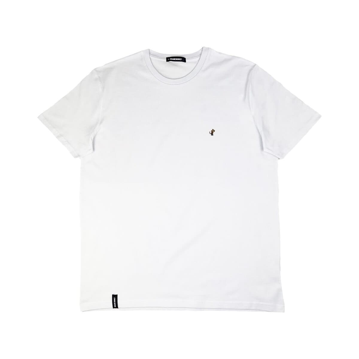 Men's T-Shirts Organic Monkey White
