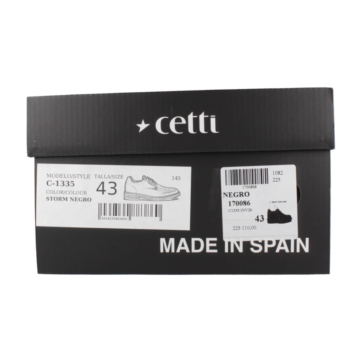 Men's Derby Shoes Cetti Black