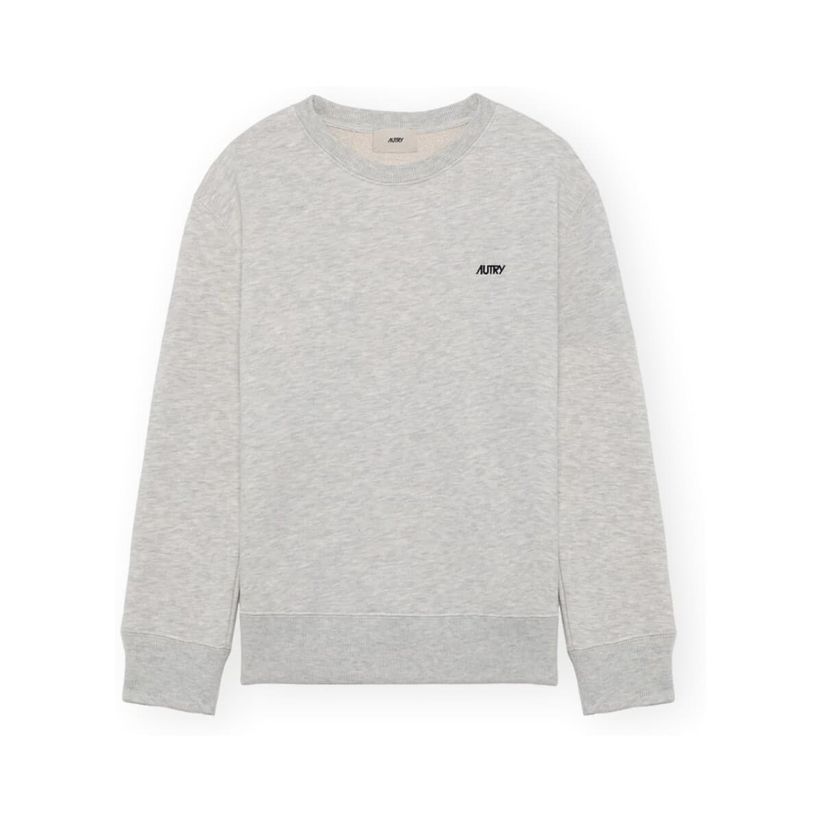 Αθλητικό T-shirt Autry Embroidered Logo Crewneck Sweatshirt - Grey Melange