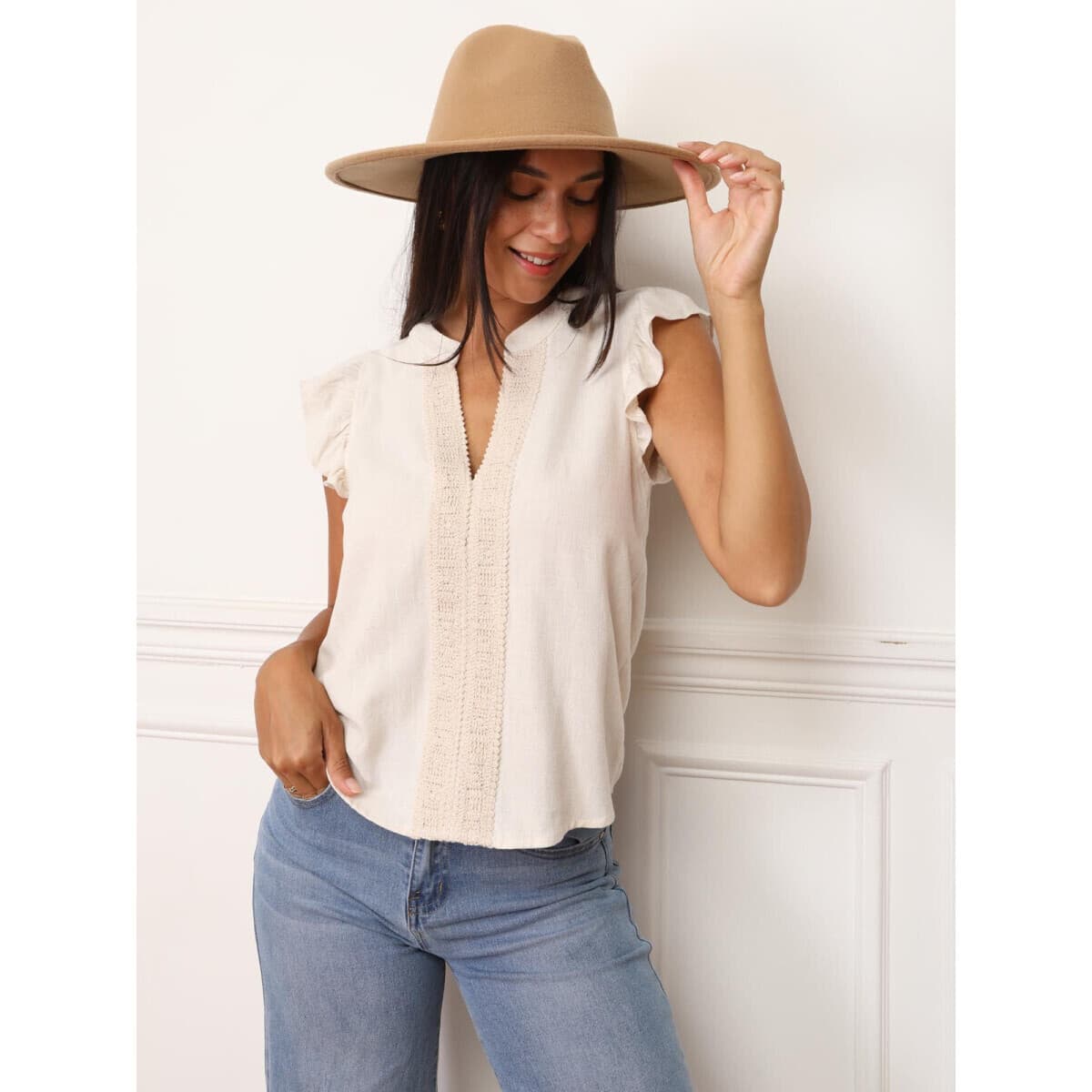 Women's Caps La Modeuse Beige