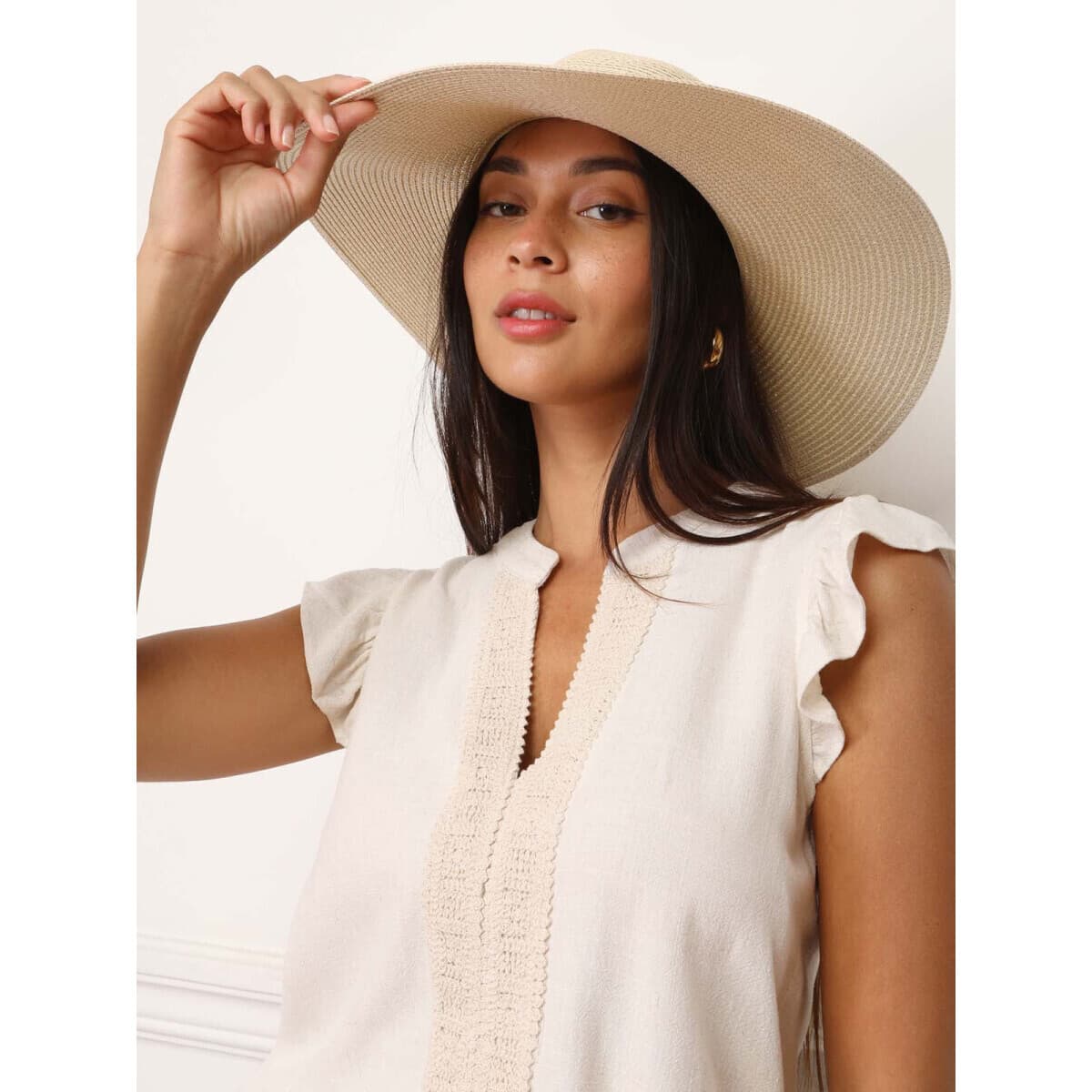 Women's Caps La Modeuse Beige