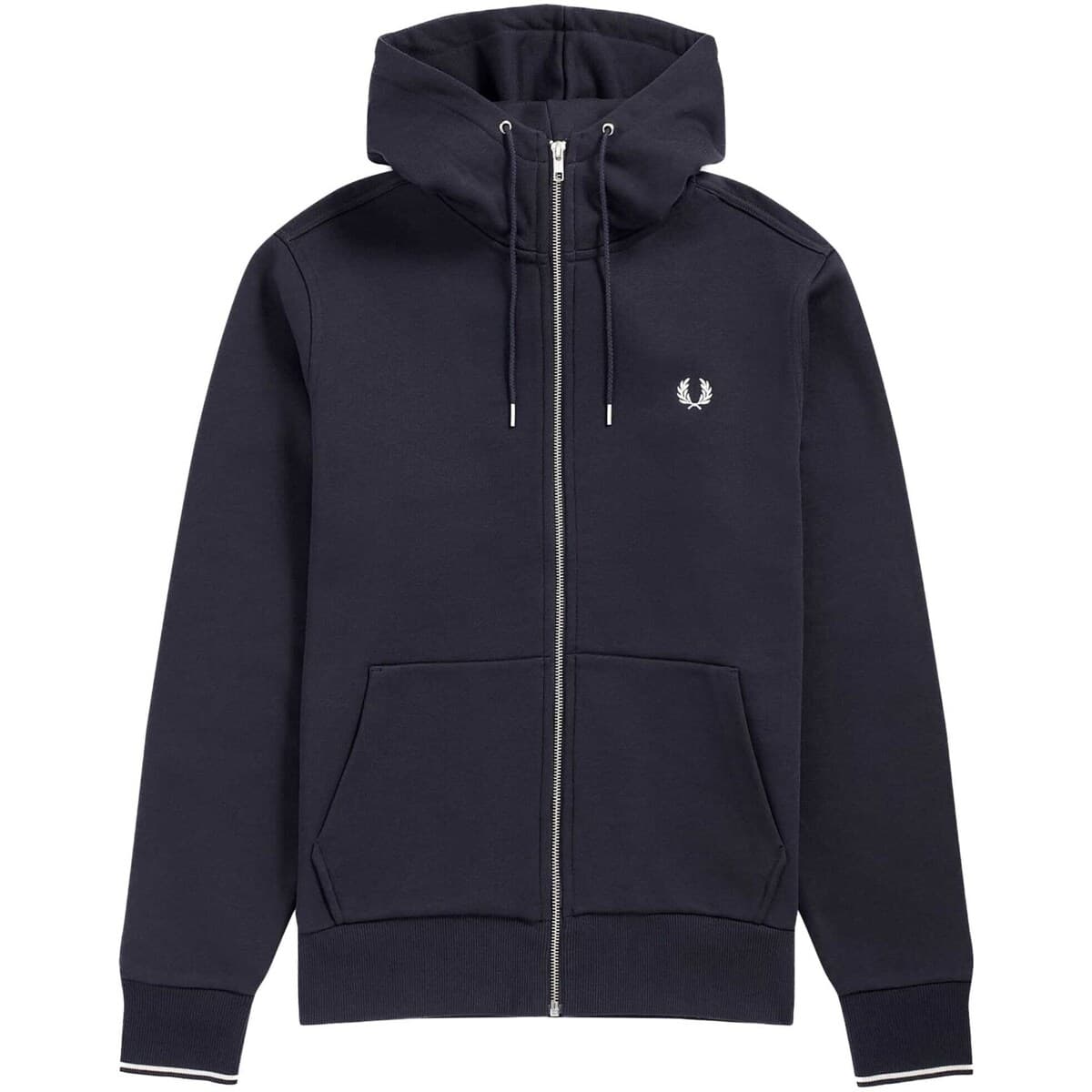 T-shirt με κουκούλα Fred Perry Fp Hooded Zip Through Sweatshirt