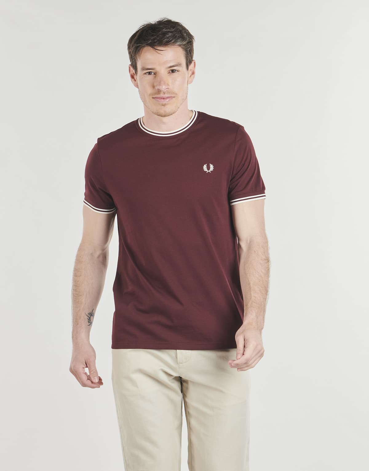 Men's T-Shirts Fred Perry Bordeaux