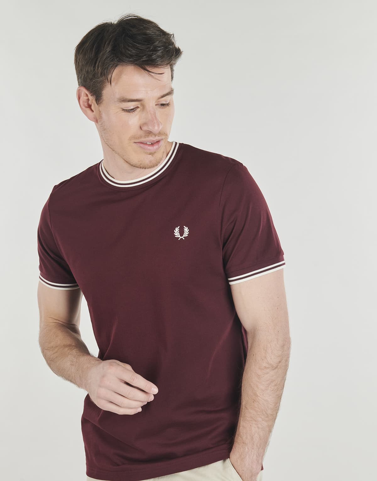 Men's T-Shirts Fred Perry Bordeaux