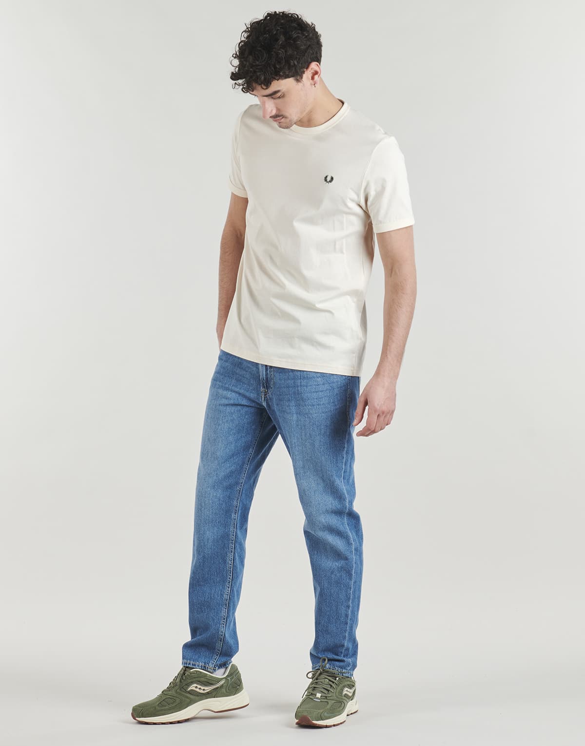 Men's T-Shirts Fred Perry Beige