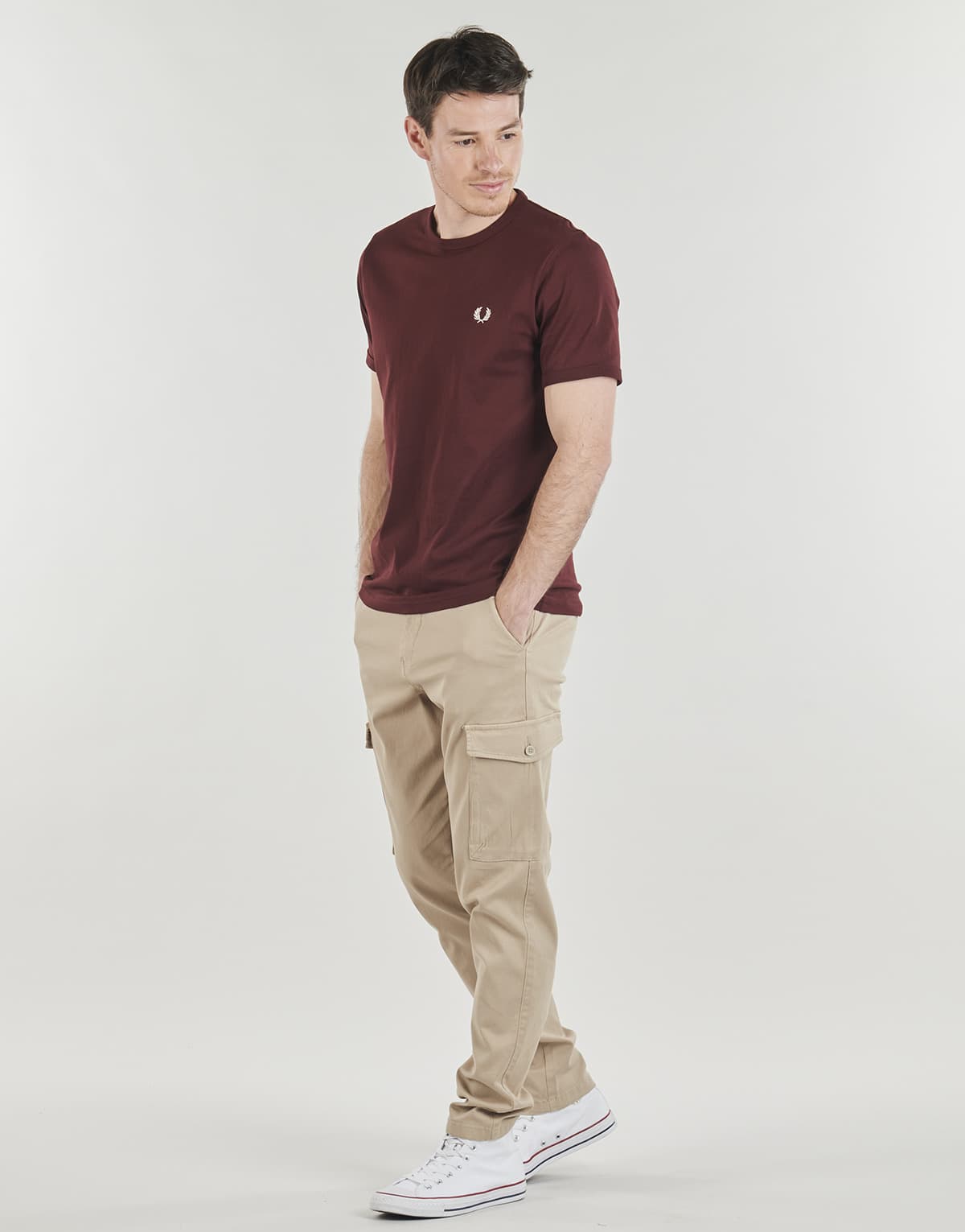 Men's T-Shirts Fred Perry Bordeaux