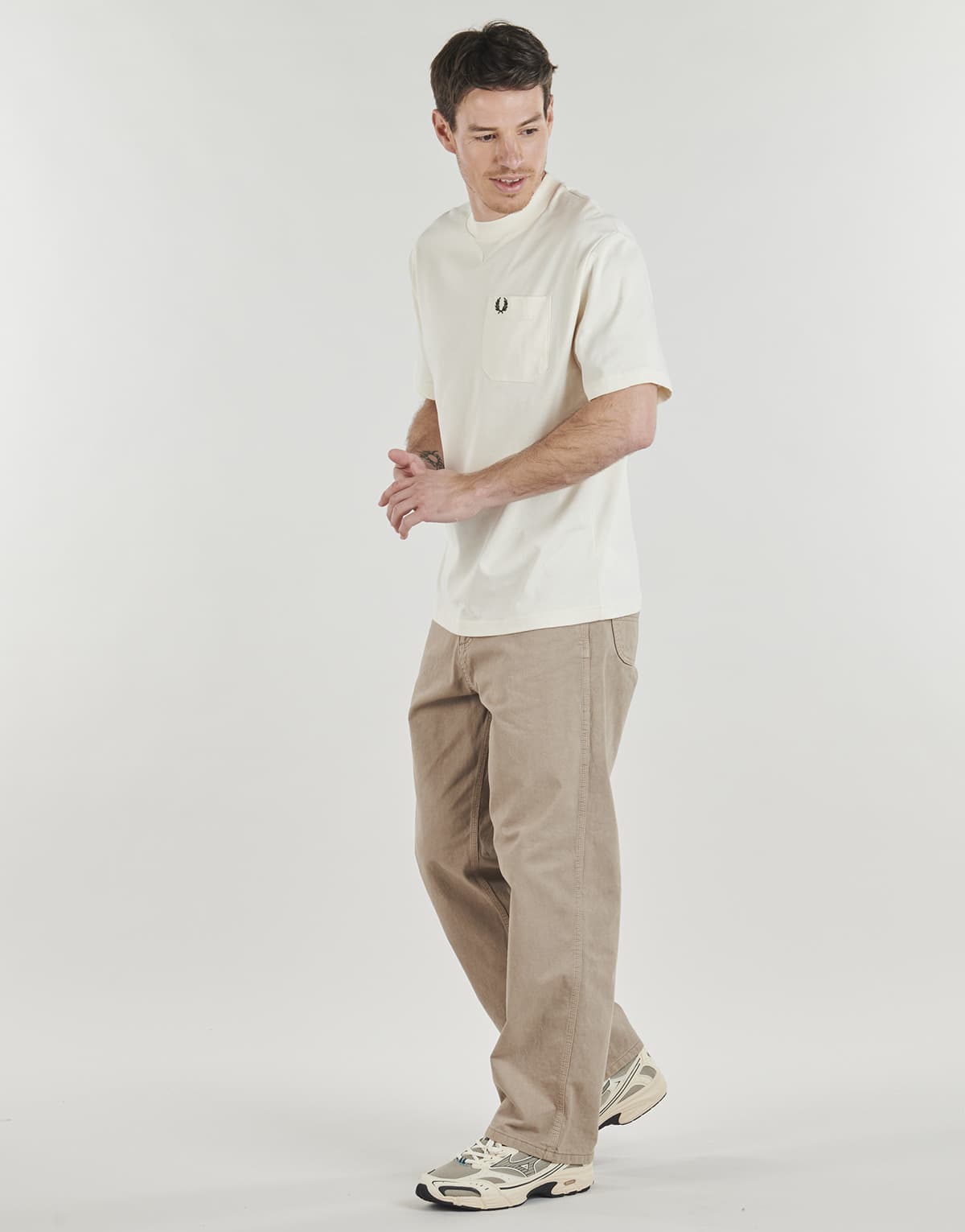 Men's T-Shirts Fred Perry Beige