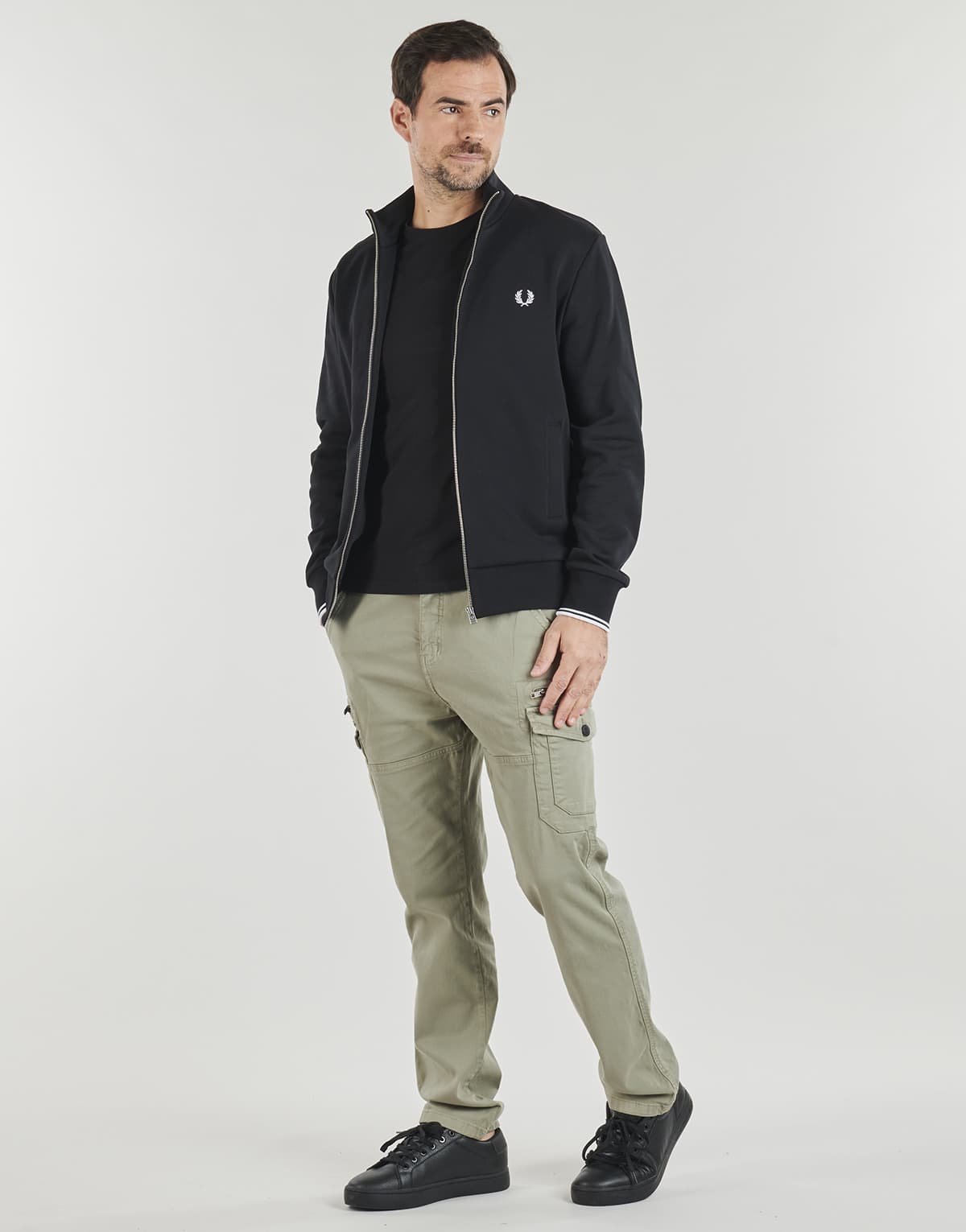 Men's Sports T-Shirts Fred Perry Black