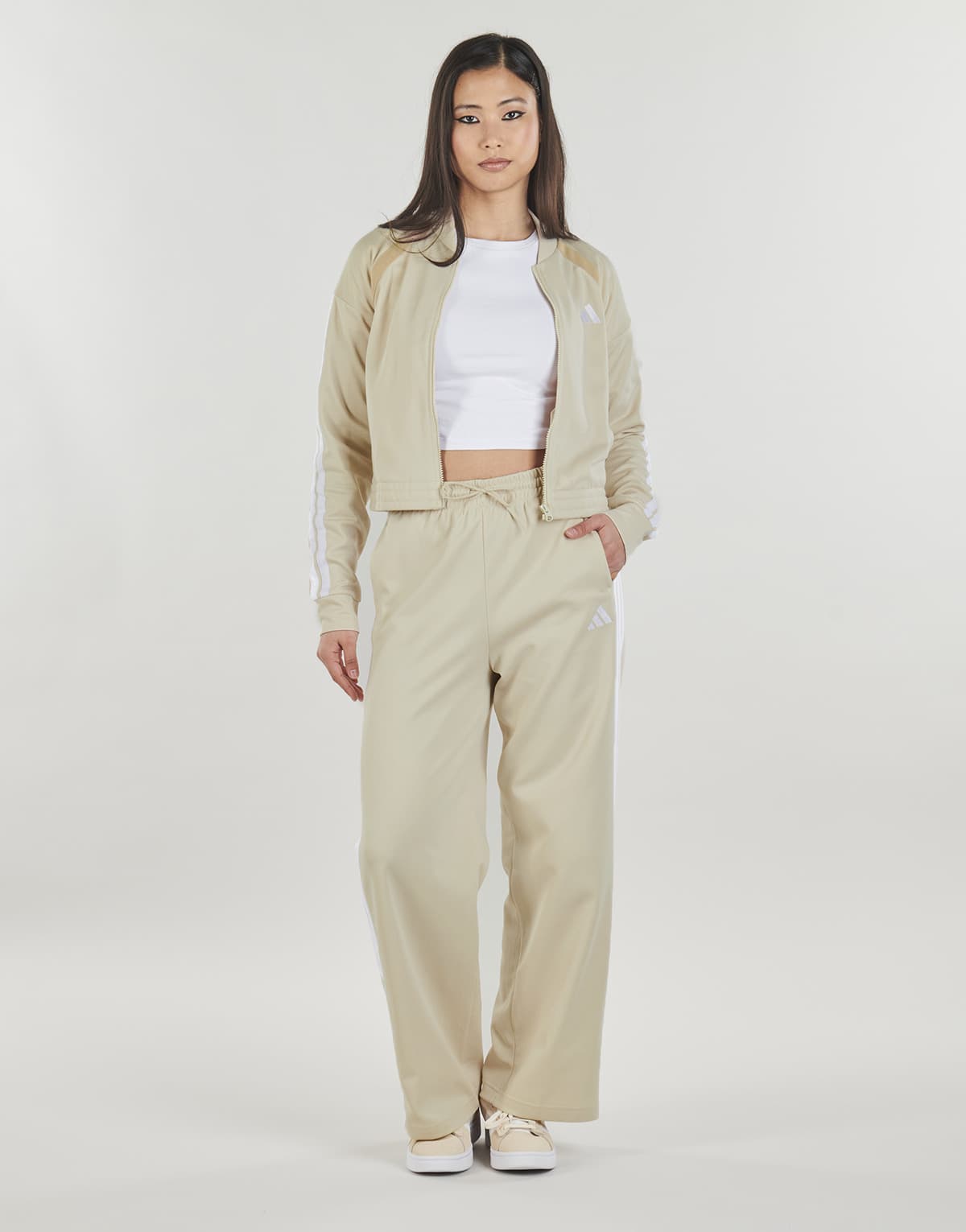 Women's Sports Sets adidas Beige