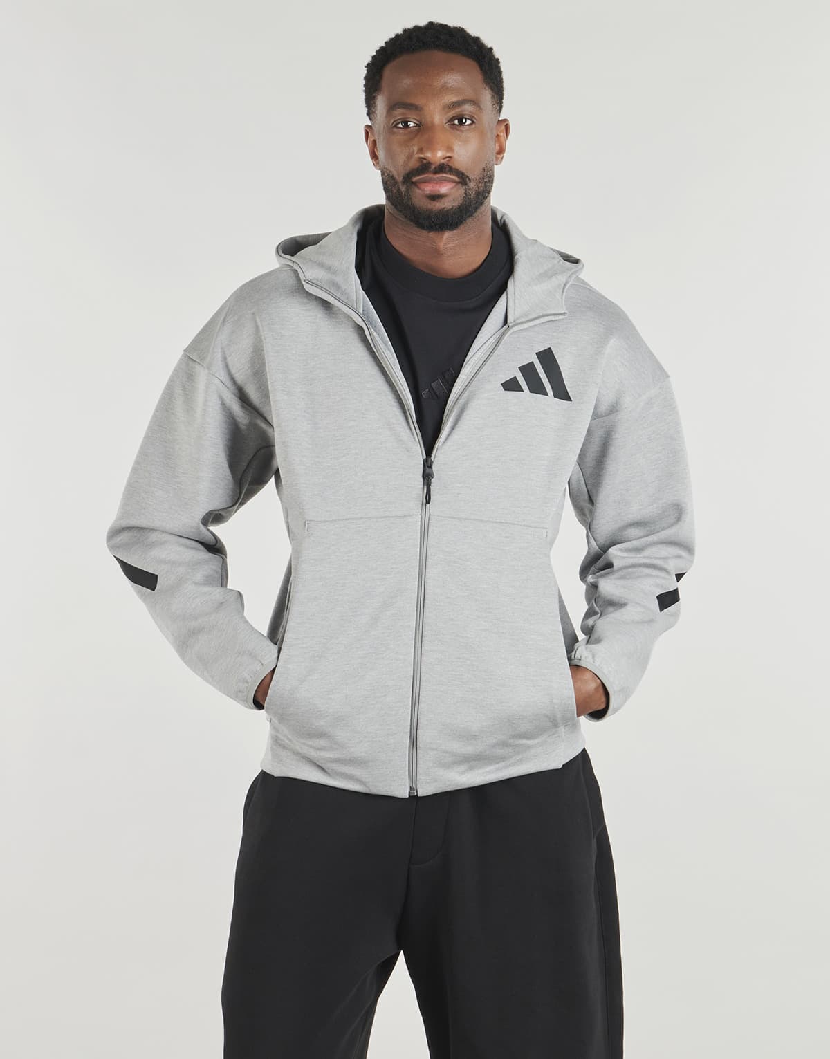 Men's Cardigans adidas Gray