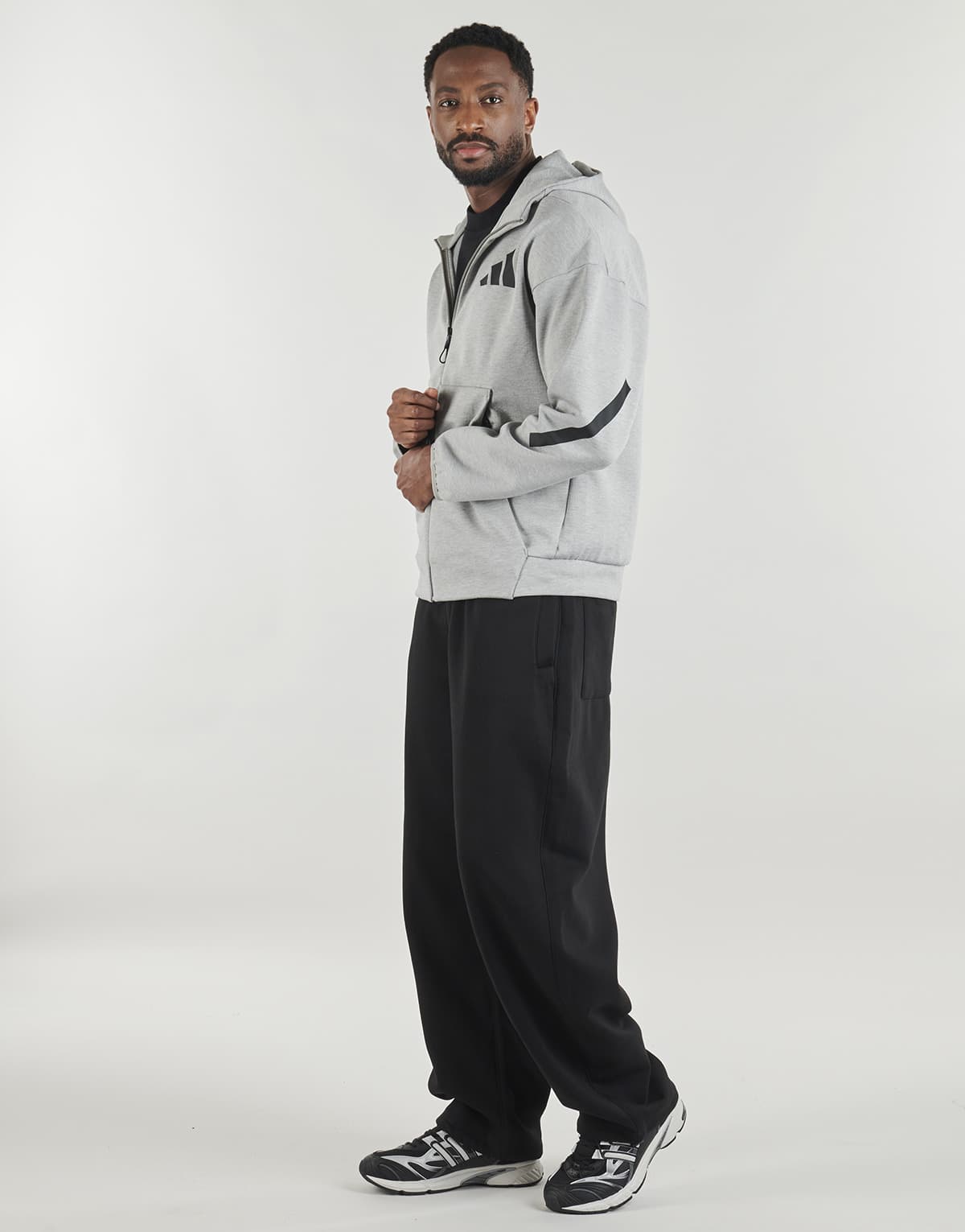 Men's Cardigans adidas Gray