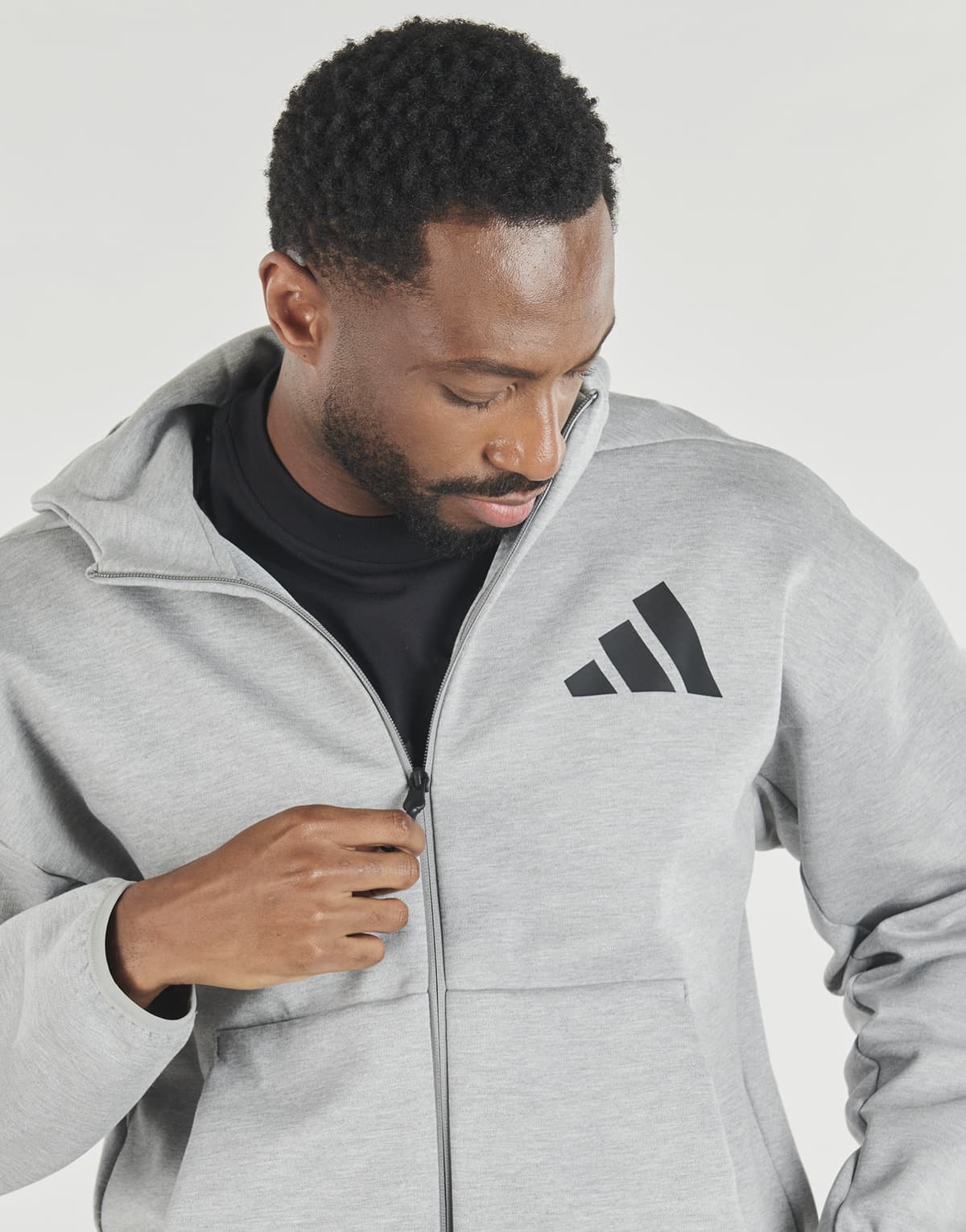 Men's Cardigans adidas Gray