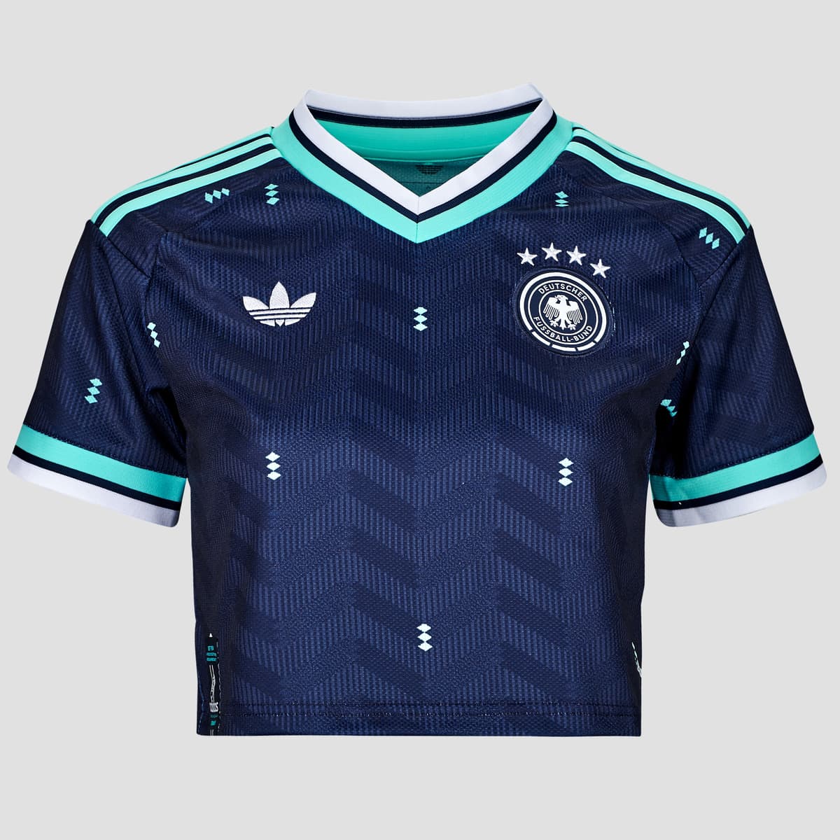T-shirt με κοντά μανίκια adidas Away Crop Germany Football Jersey