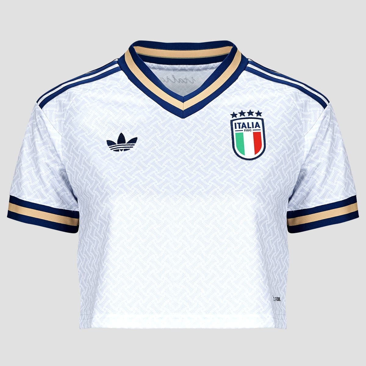 T-shirt με κοντά μανίκια adidas Away Crop Italy Football Jersey