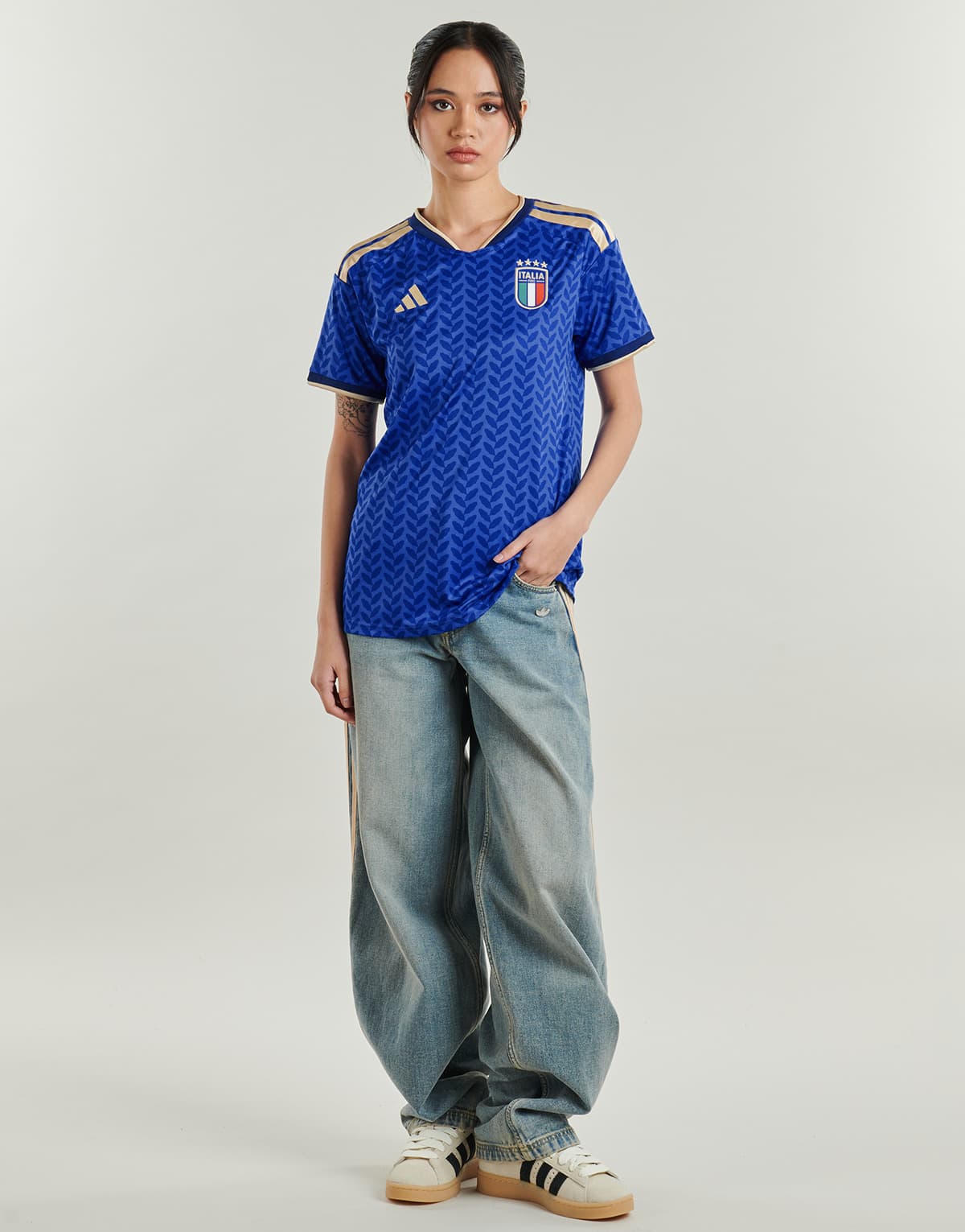 Women's Sports T-Shirts adidas Blue