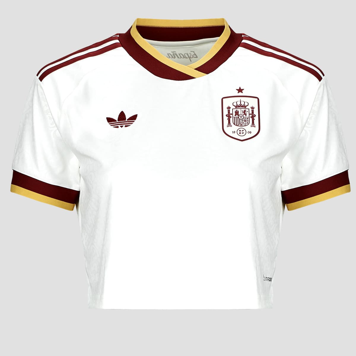 Αθλητικά μπλουζάκια adidas Awat Crop Spain Football Jersey