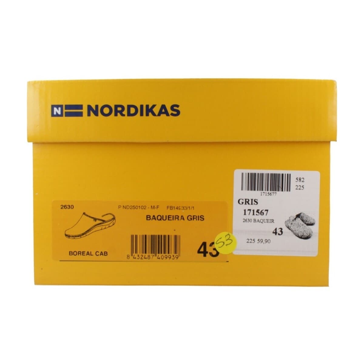 Men's House Slippers Nordikas Gray