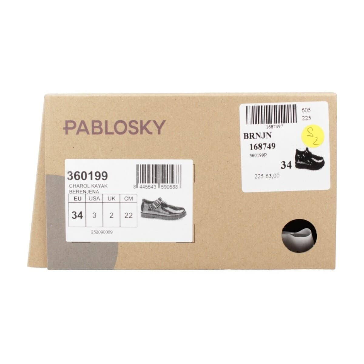 Girls' Sneakers Pablosky Bordeaux