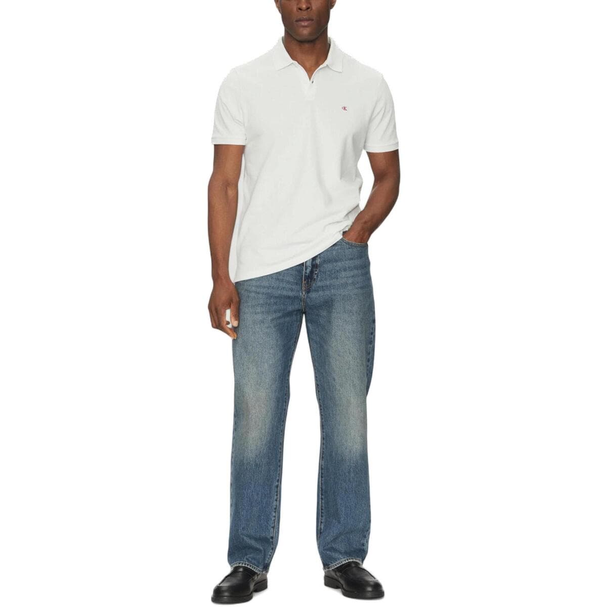 Men's Polo Shirts Calvin Klein White