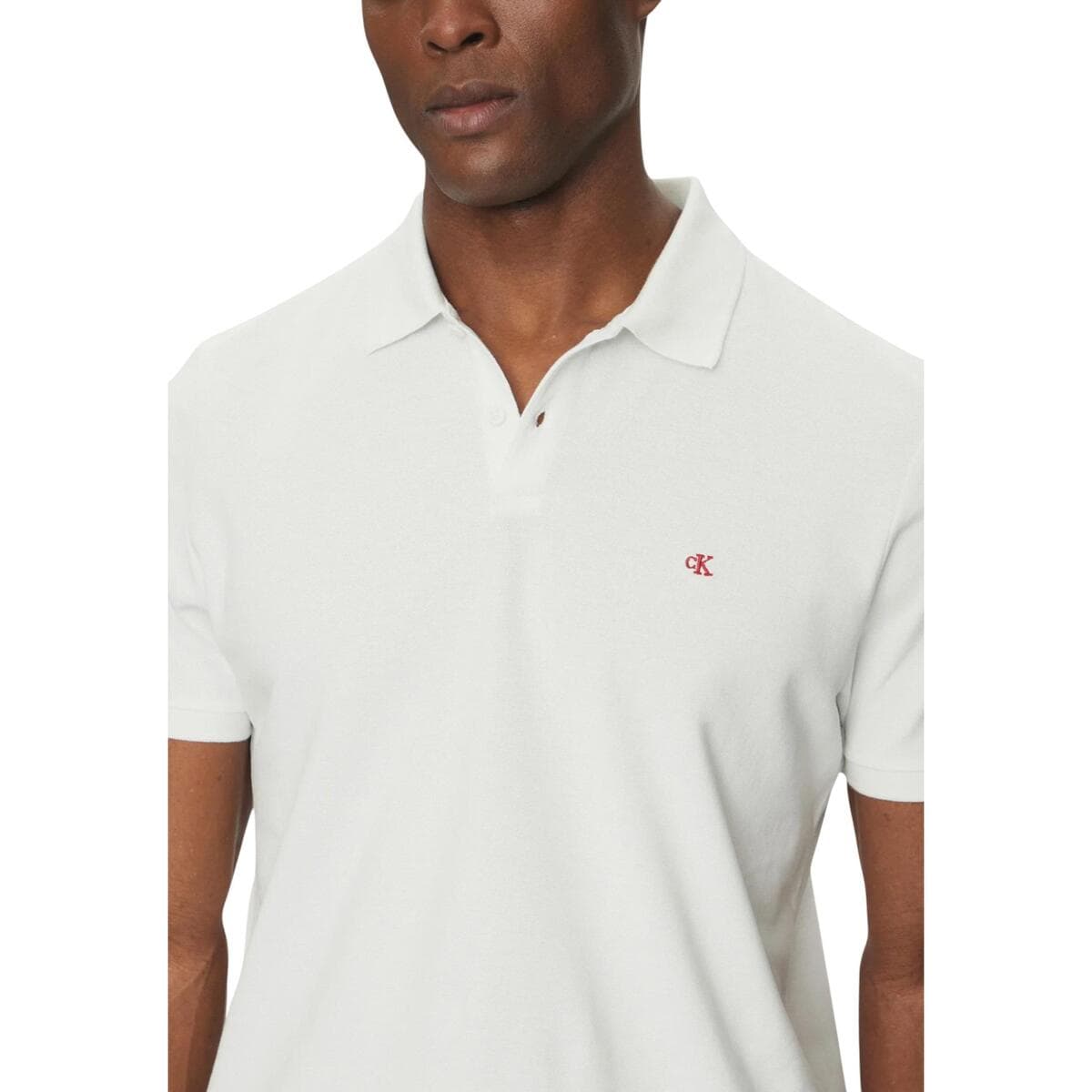 Men's Polo Shirts Calvin Klein White