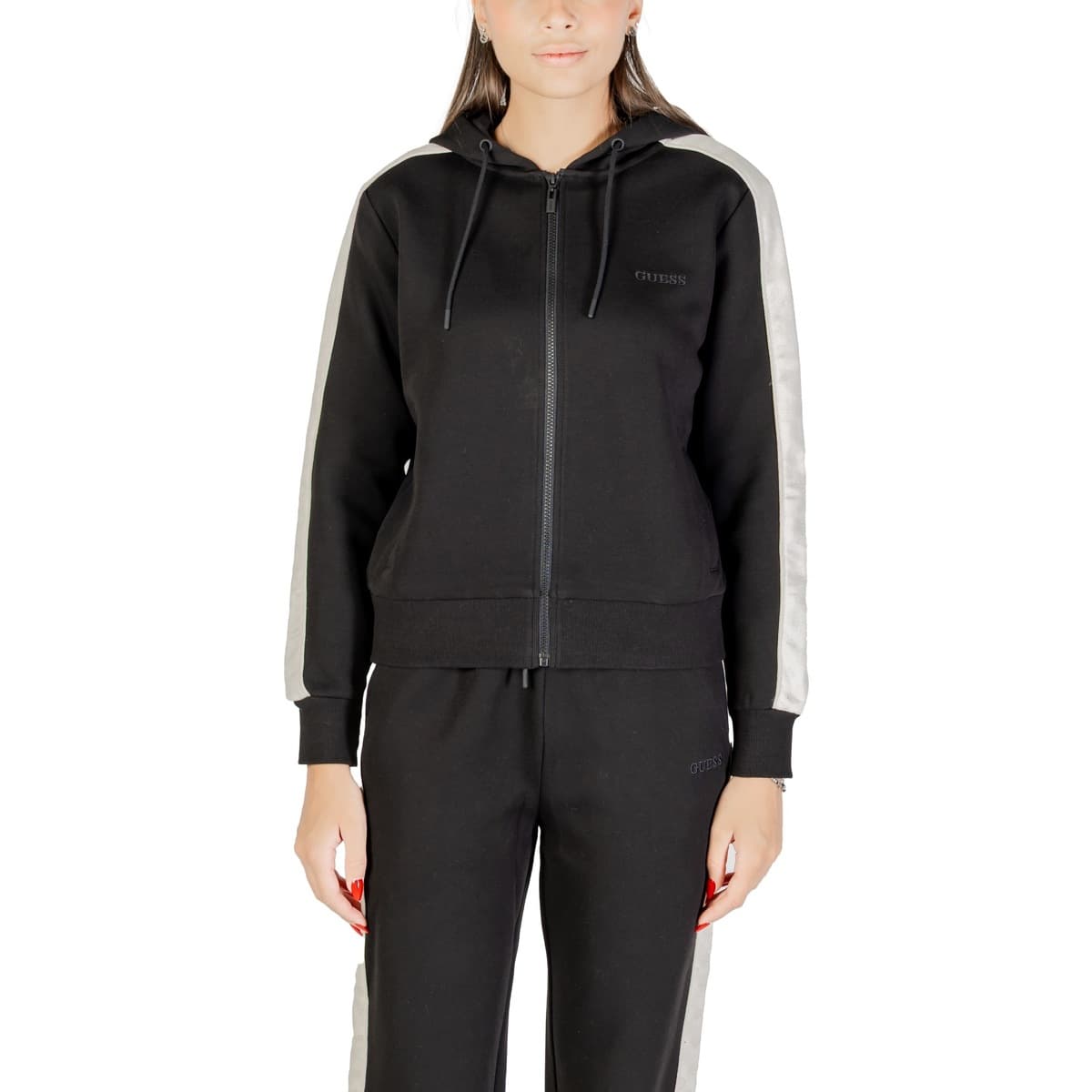 T-shirt με κουκούλα Guess MARYELLA FULL ZIP SWEATSHIRT V5YQ00 KB3P2