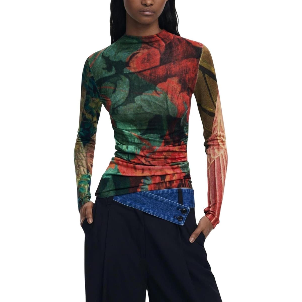 Women's T-Shirts Desigual Green