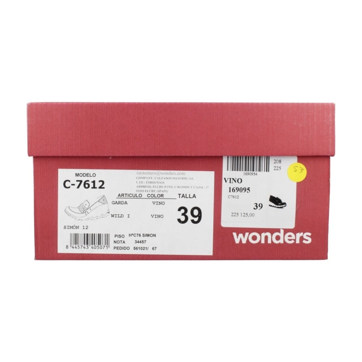 Women's Loafers Wonders Bordeaux