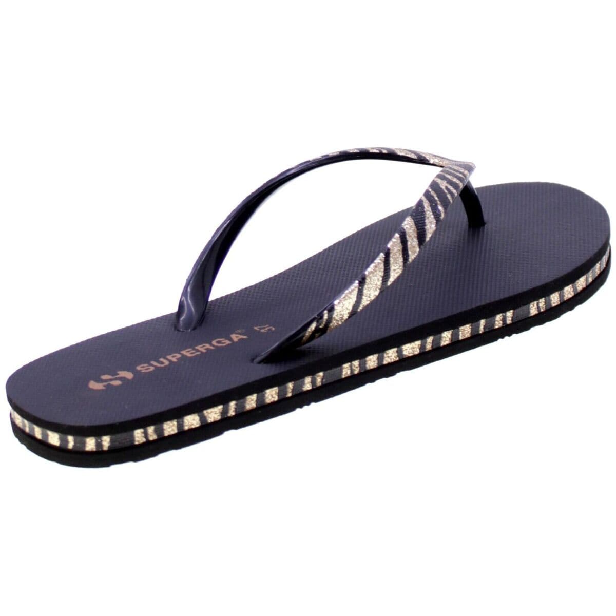Women's Flip Flops Superga Black