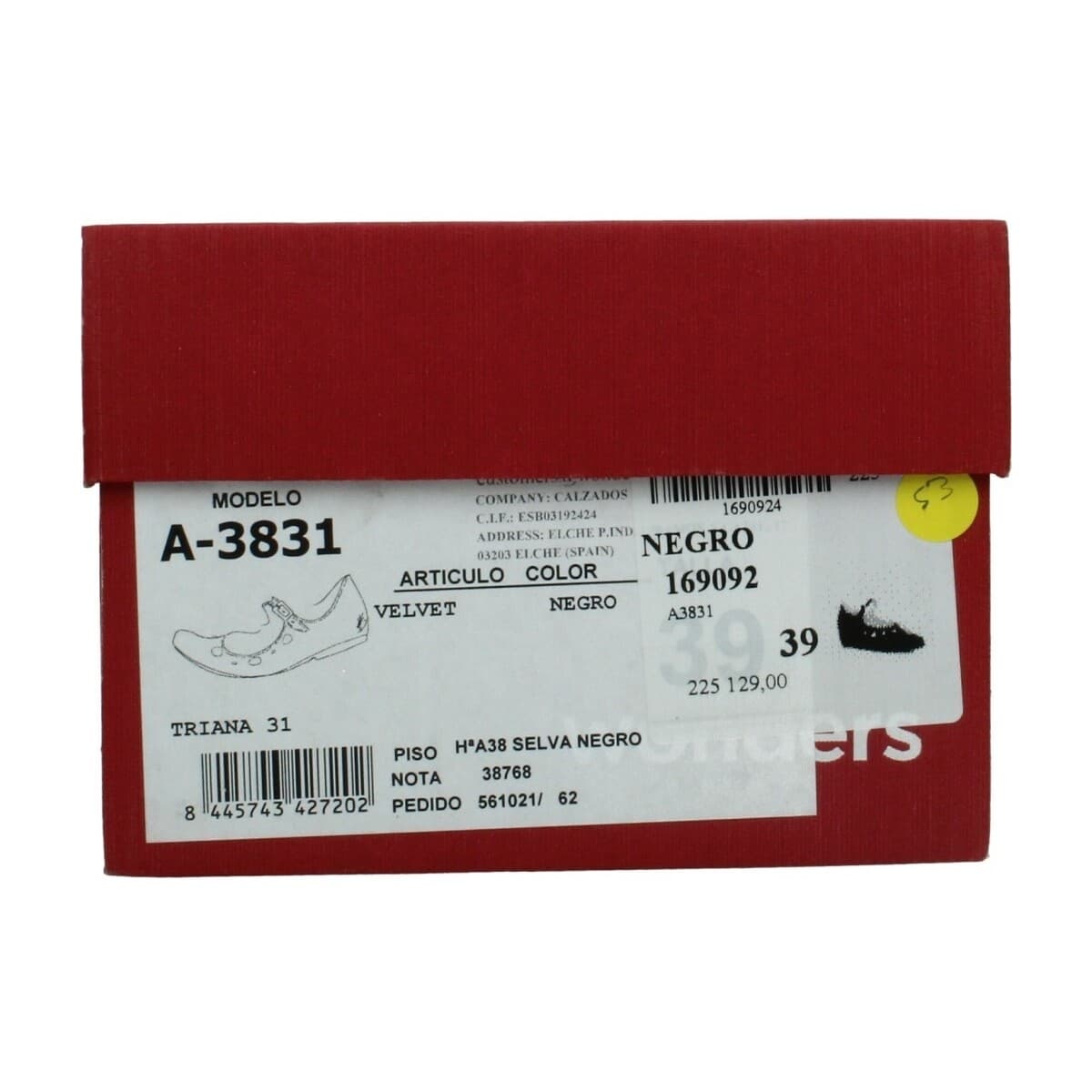 Women's Ballet Flats Wonders Black