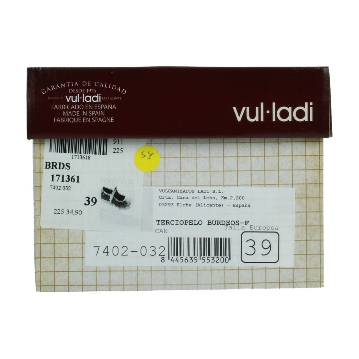 Women's Ballet Flats Vulladi Bordeaux