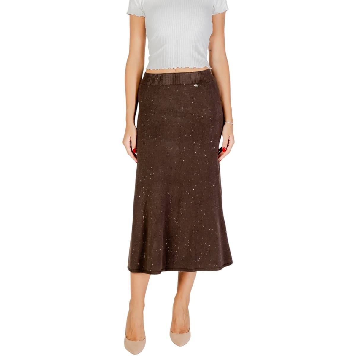 Μίντι φούστες Liu Jo GONNA MAGLIA LONGUET MF5295 MA27R