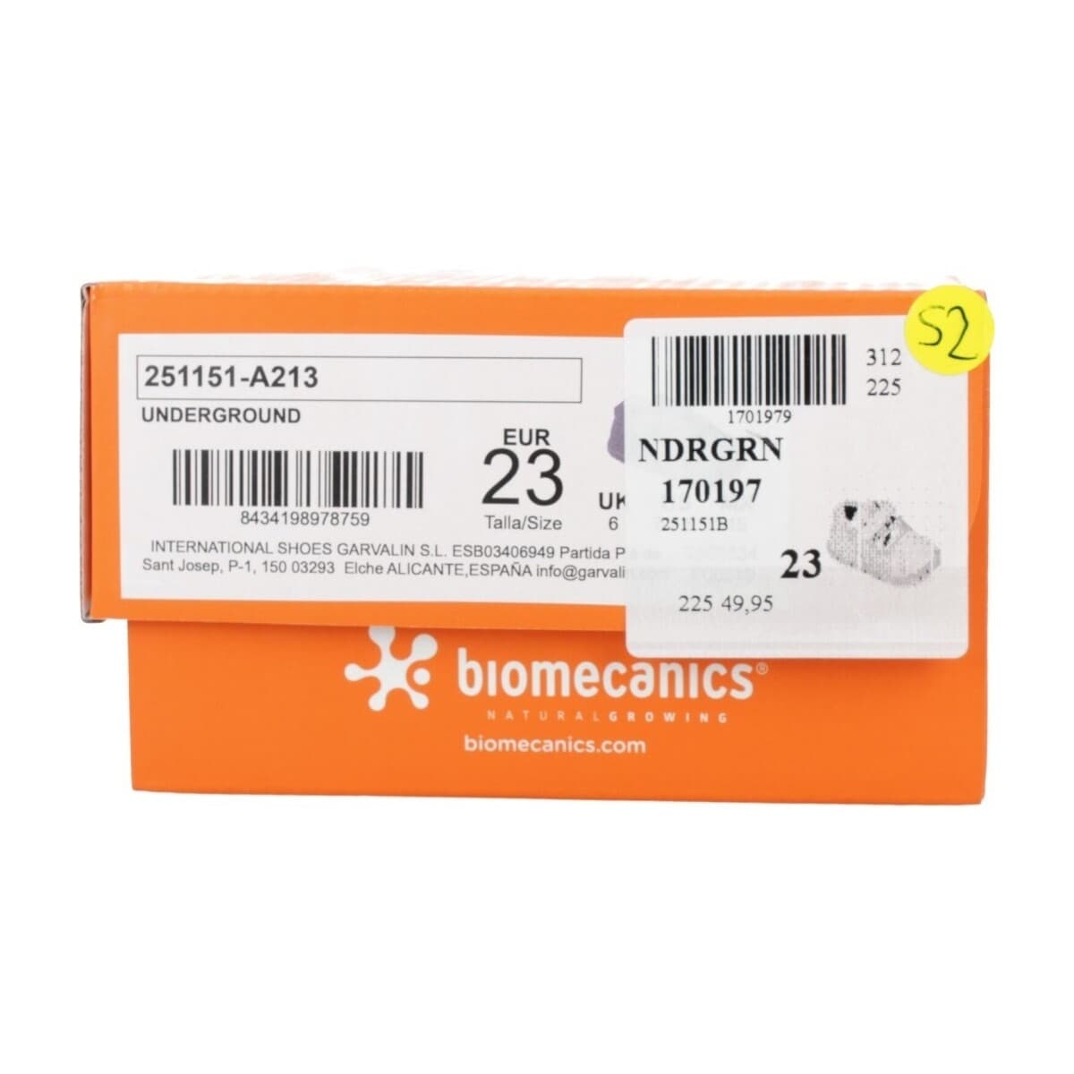 Girls' Sneakers Biomecanics Gray