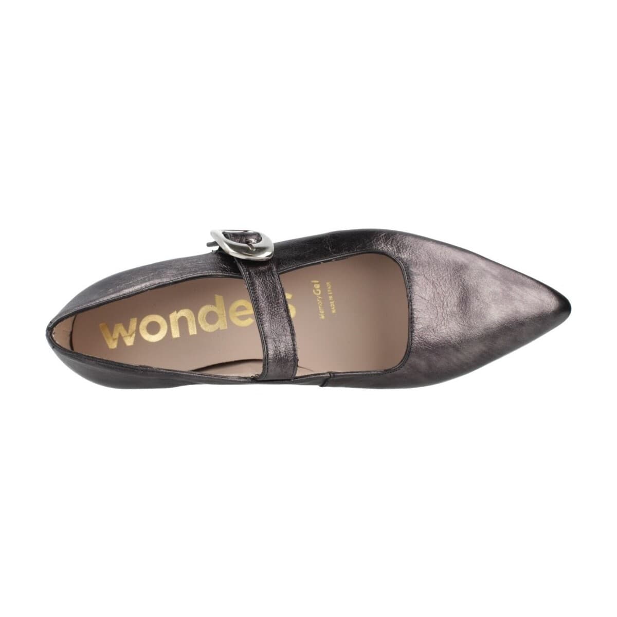 Women's Ballet Flats Wonders Silver