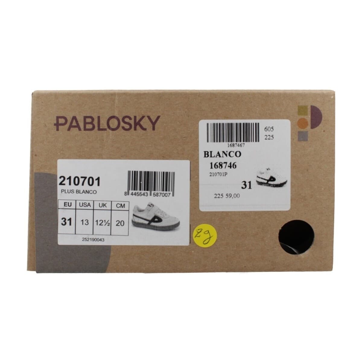 Boys' Sneakers Pablosky White