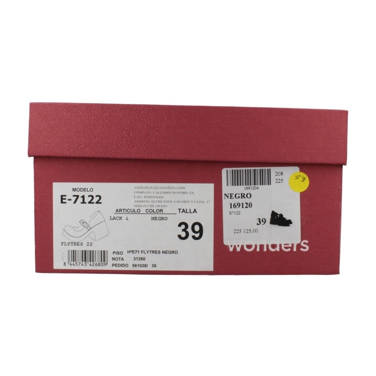 Women's Ballet Flats Wonders Black