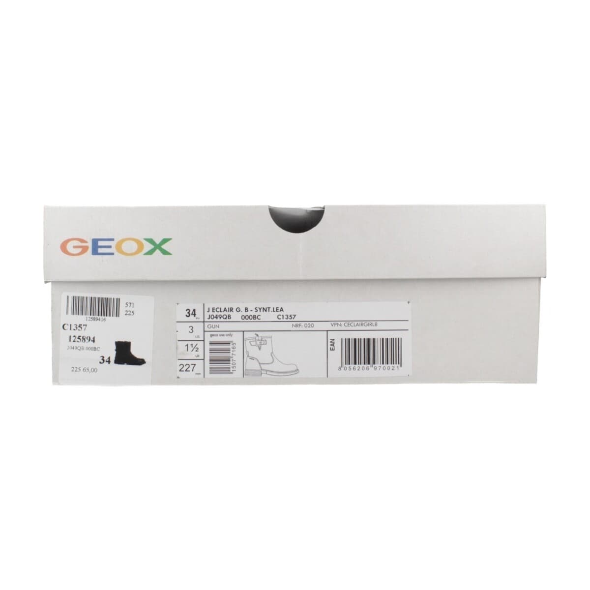 Girls' Ankle Boots Geox Gray