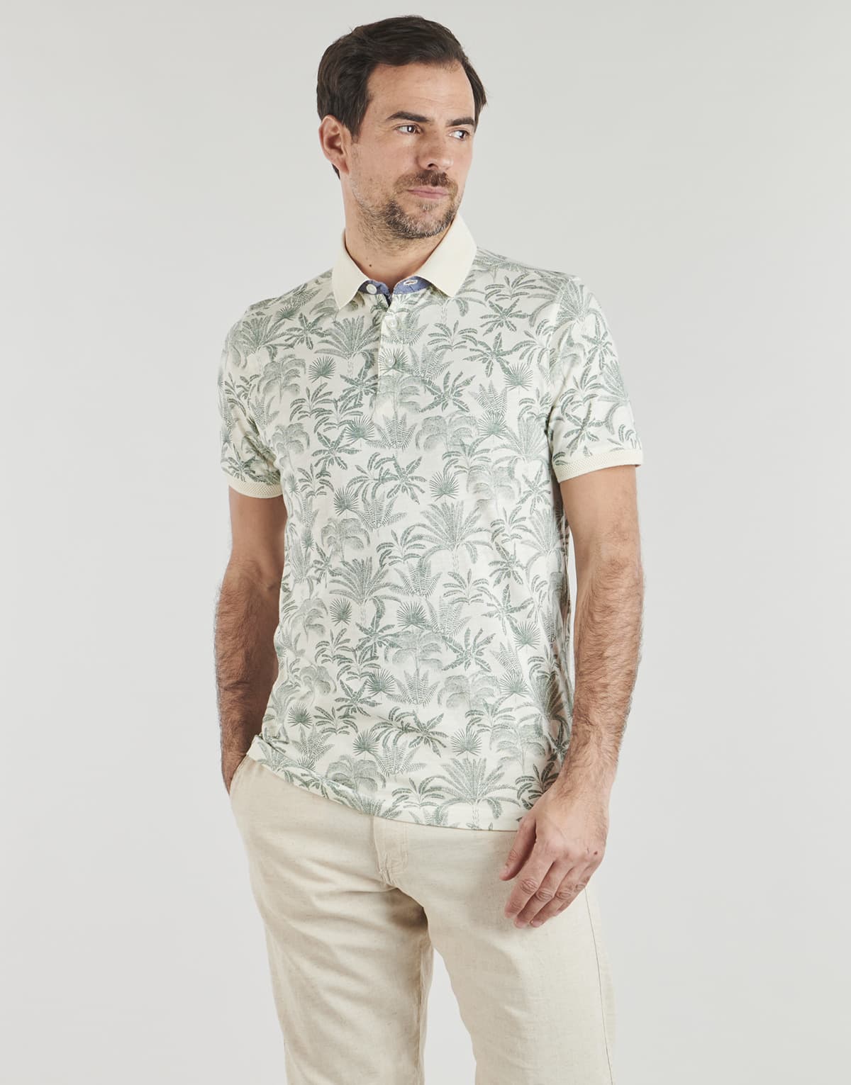 Men's Polo Shirts Deeluxe White