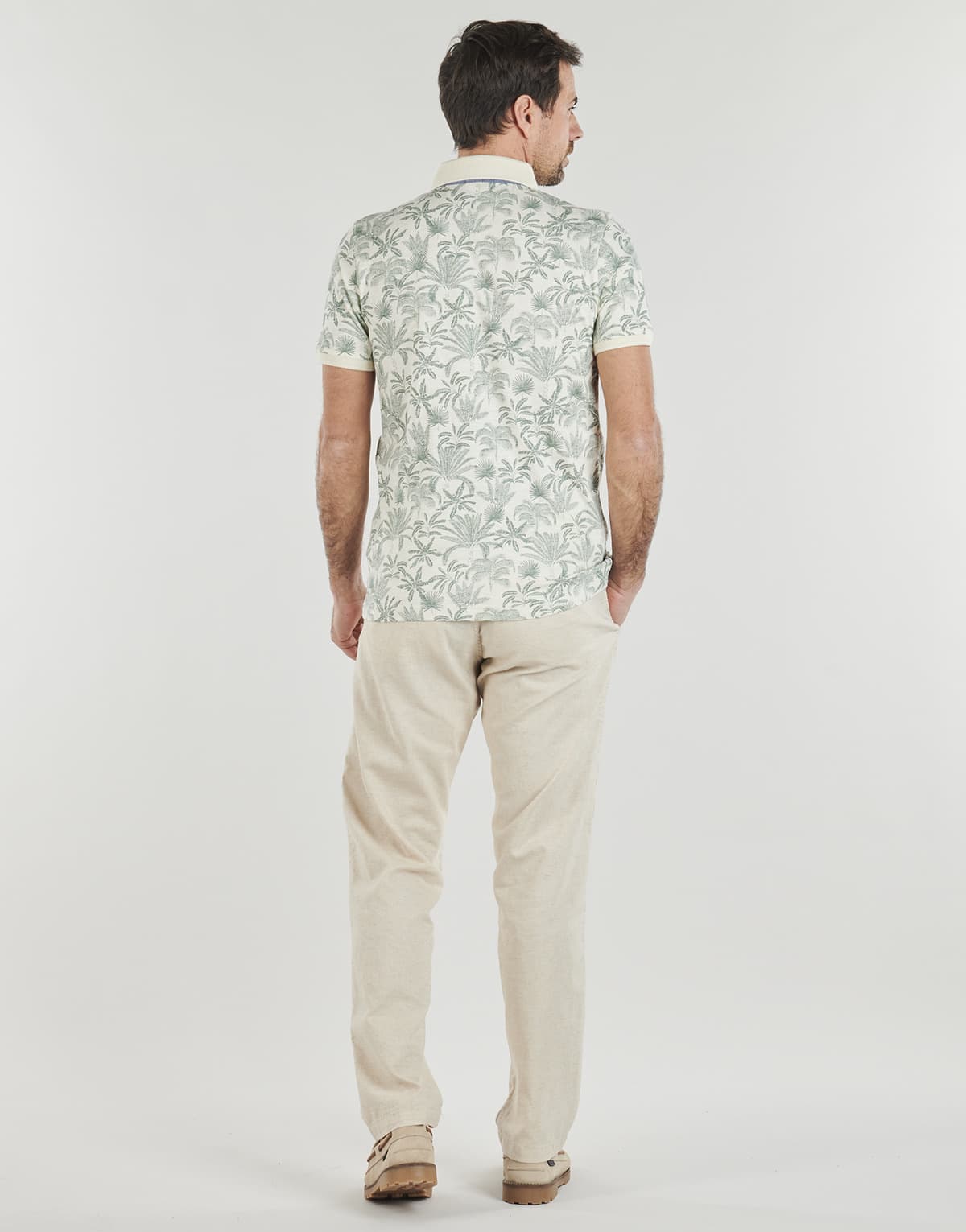 Men's Polo Shirts Deeluxe White