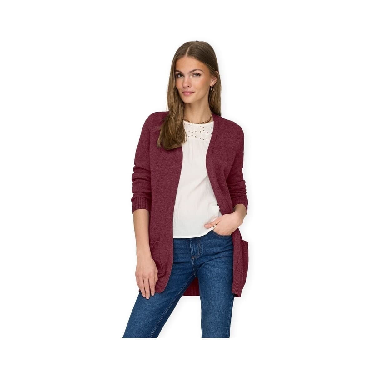 Μπουφάν / Ζακέτες Only Noos Lesly Cardigan - Rose Brown